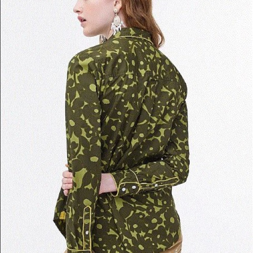 Camo Floral Print Bttn Down
